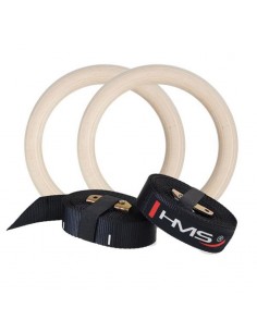 Wooden gymnastic rings with the HMS TX07 measure