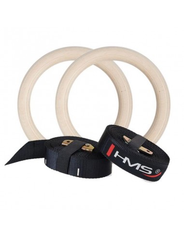 Wooden gymnastic rings with the HMS TX07 measure