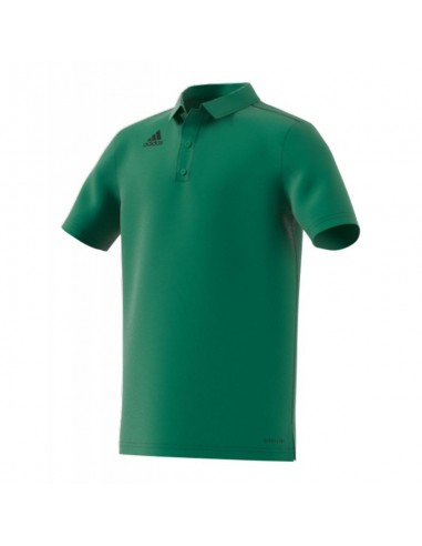 Adidas Παιδικό Καλοκαιρινό Polo Κοντομάνικο Πράσινο Core 18 FS1904