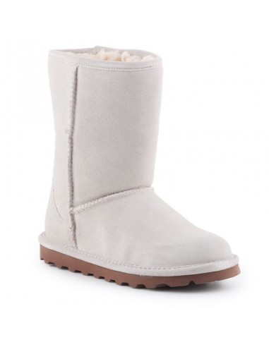 Bearpaw Suede Γυναικείες Μπότες με Γούνα Λευκές 1962W-909