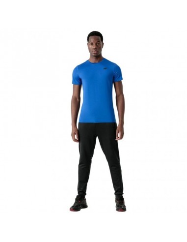 4F Αθλητικό Ανδρικό T-shirt Μπλε Μονόχρωμο NOSH4-TSMF351-36S