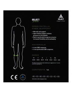 Selector knee protector with opening 6201 2