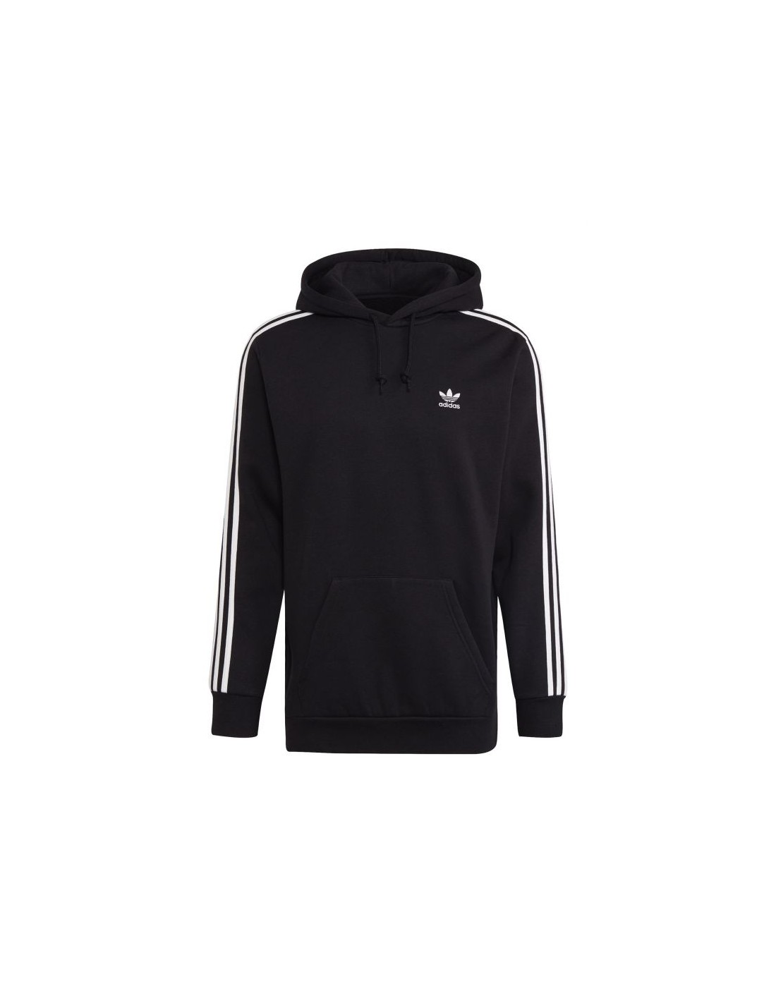 Adidas Adicolor Classics 3-Stripes Ανδρικό Φούτερ με Κουκούλα και Τσέπες Fleece Μαύρο H06676