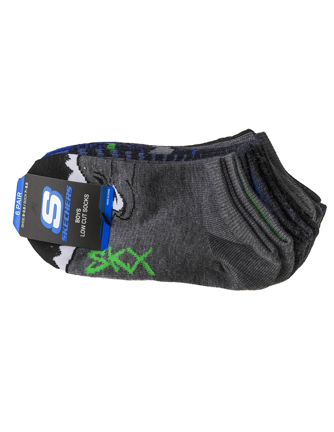 Skechers Παιδικά Σοσόνια Πολύχρωμα 6 Ζευγάρια S111627-AST