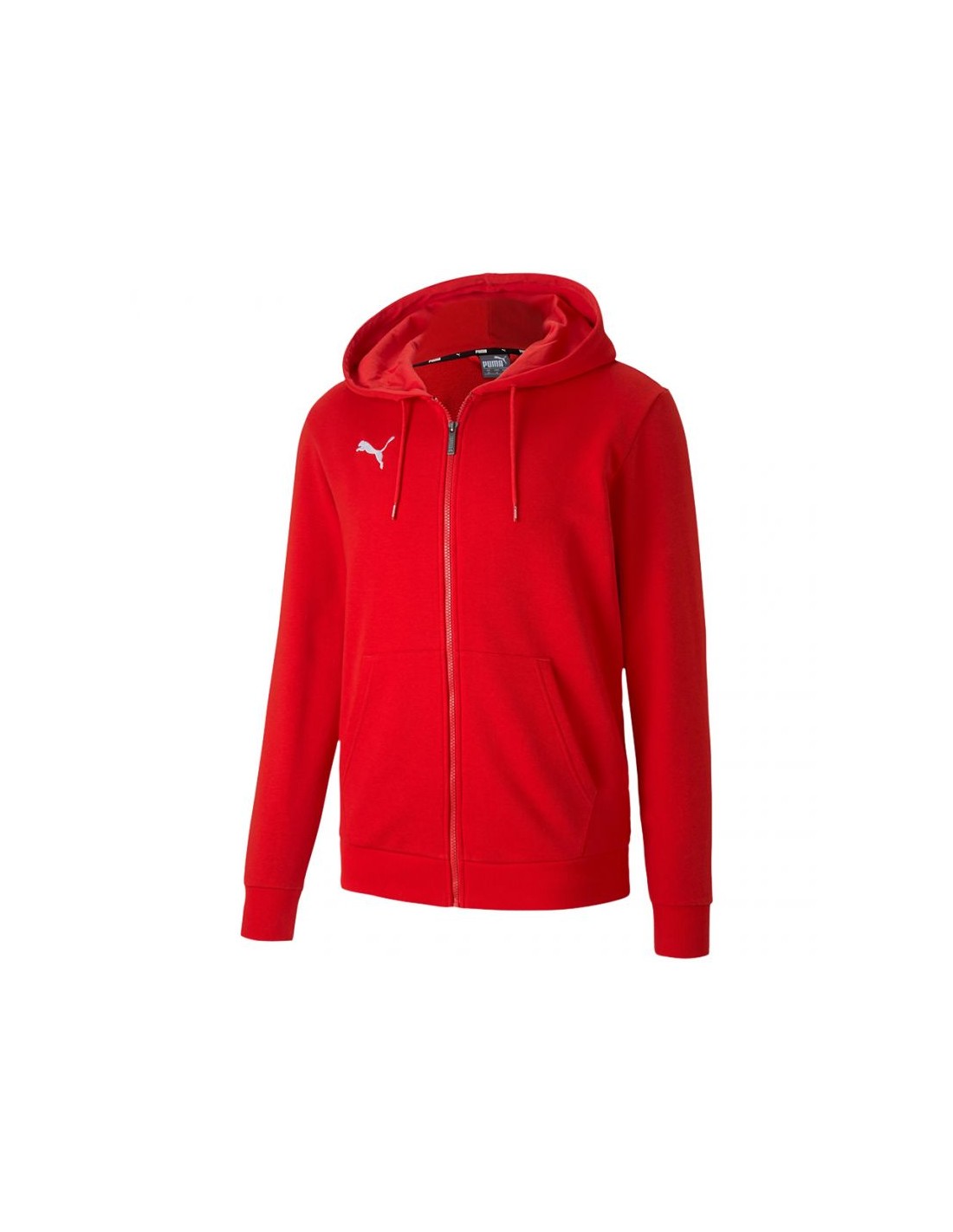 Puma Teamgoal 23 Ανδρική Φούτερ Ζακέτα με Κουκούλα και Τσέπες Κόκκινη 656708-01