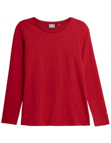 4F Χειμερινή Γυναικεία Μπλούζα Μακρυμάνικη Κόκκινη NOSH4-TSDL350-62S