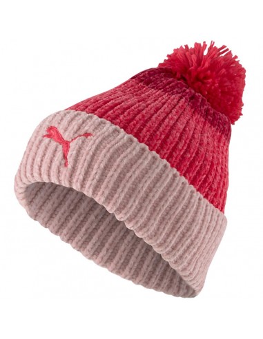 Puma Pom Pom Beanie Ανδρικός Σκούφος με Rib Πλέξη σε Ροζ χρώμα 23436-02