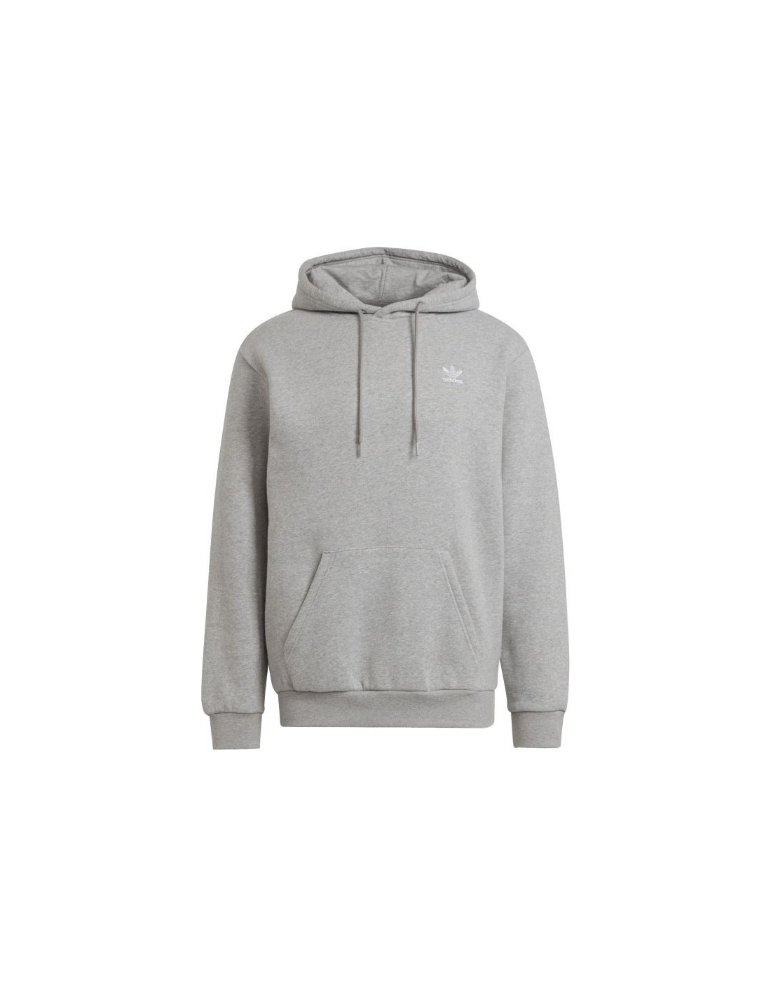 Adidas Adicolor Essentials Trefoil Ανδρικό Φούτερ με Κουκούλα και Τσέπες Fleece Heather Grey H34654