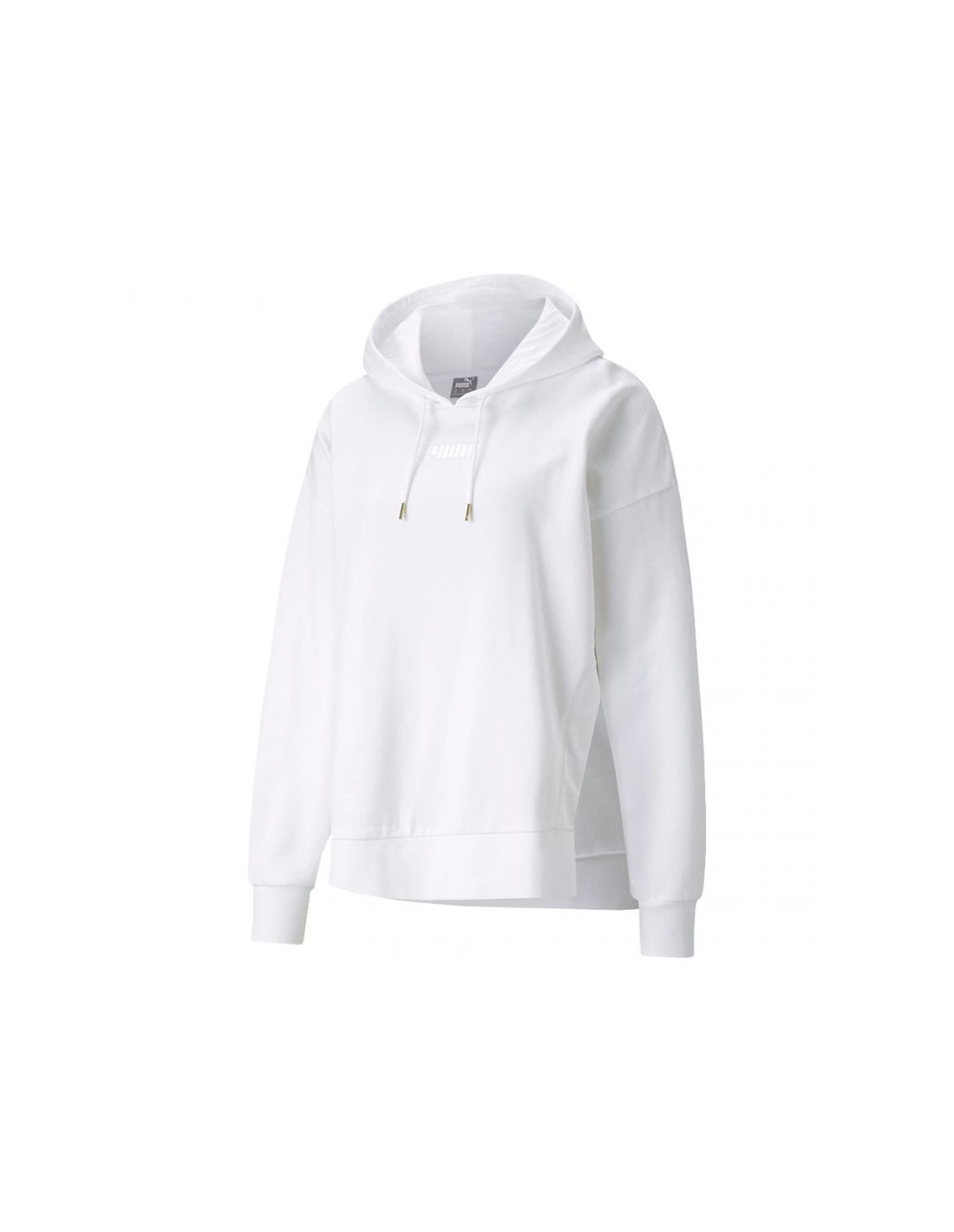 Puma Her Γυναικείο Φούτερ με Κουκούλα Λευκό 589519-02