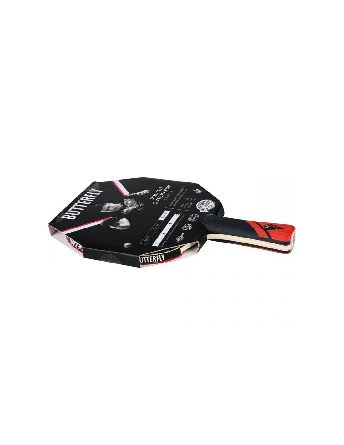Butterfly Dimitrij Ovtcharov Black 97173 Ρακέτα Ping Pong για Παίκτες Αγωνιστικού Επιπέδου