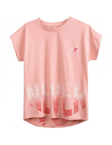 T-shirt 4F Junior HJZ21-JTSD006A pink