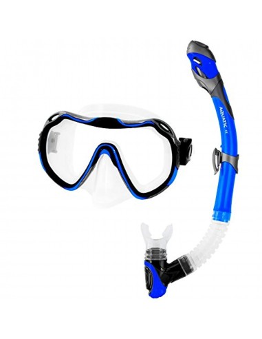 Aqua Speed Java & ELBA Set Schnorchel + Taucherbrille (Schnorchelset Soft-Silikon Anti-Fog UV-Schutz Panorama)