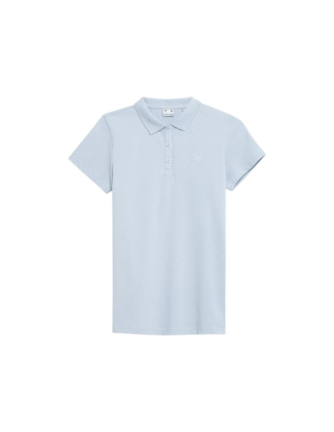 4F Γυναικεία Αθλητική Polo Μπλούζα Κοντομάνικη Γαλάζια NOSH4-TSD355-34S