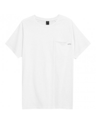 Outhorn Hoz21 Tsm609 10s Άσπρο Ανδρικό T-shirt Λευκό Μονόχρωμο HOZ21-TSM609-10S