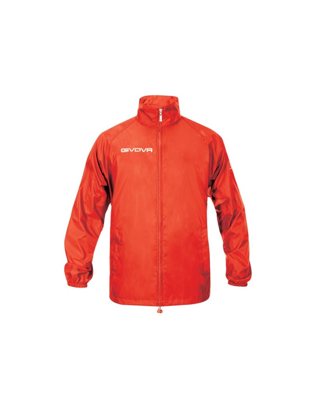 Givova Basico RJ001 Ανδρικό Μπουφάν Αδιάβροχο Κόκκινο