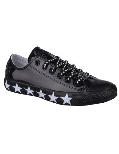 Converse x Miley Cyrus Chuck Taylor All Star Low Top Faux P Γυναικεία Sneakers Μαύρα 563720C