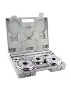 Barbells in a CHROME HMS suitcase 2x7,5kg STC15