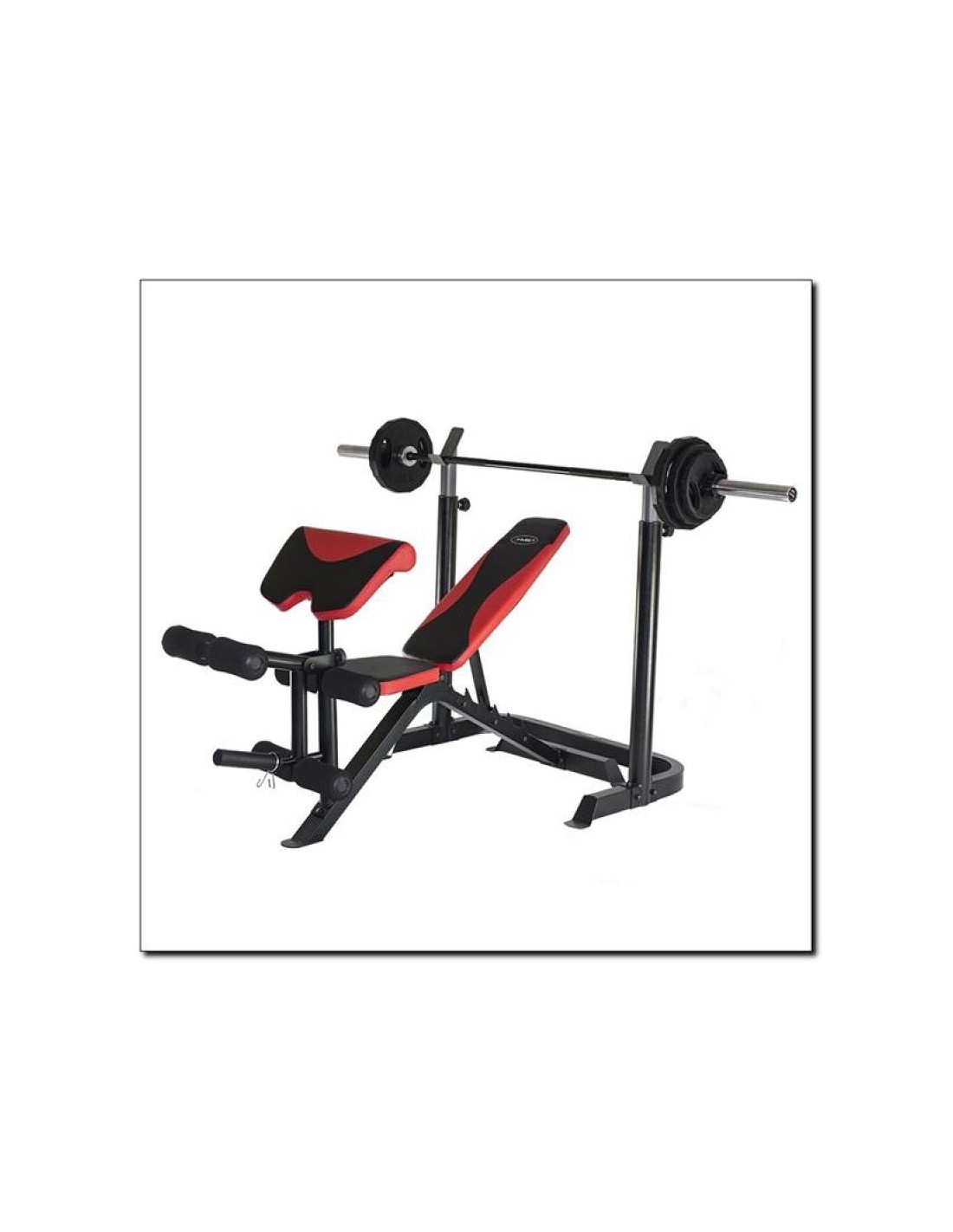 HMS HMS LS3859 Ρυθμιζόμενος Πάγκος Γυμναστικής Γενικής Χρήσης με Ορθοστάτες