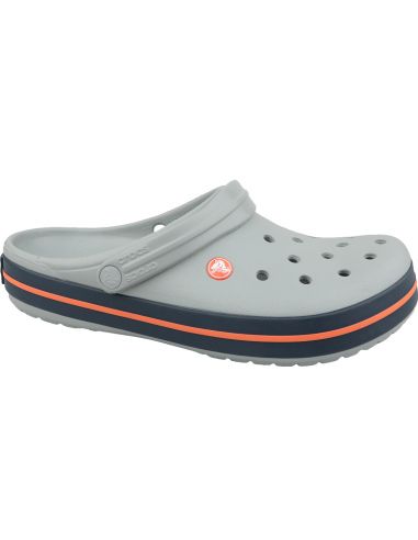 Crocs Crocband Ανδρικά Παπούτσια Θαλάσσης Light Grey/Navy 11016-01U