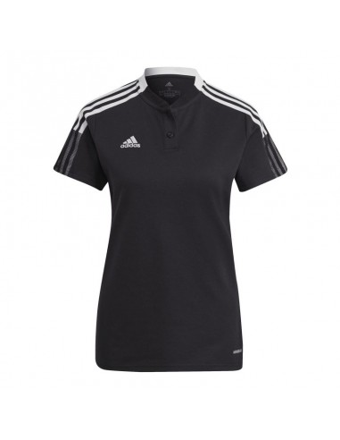 Adidas Tiro 21 Polo Γυναικείο Αθλητικό T-shirt Μαύρο GM7352