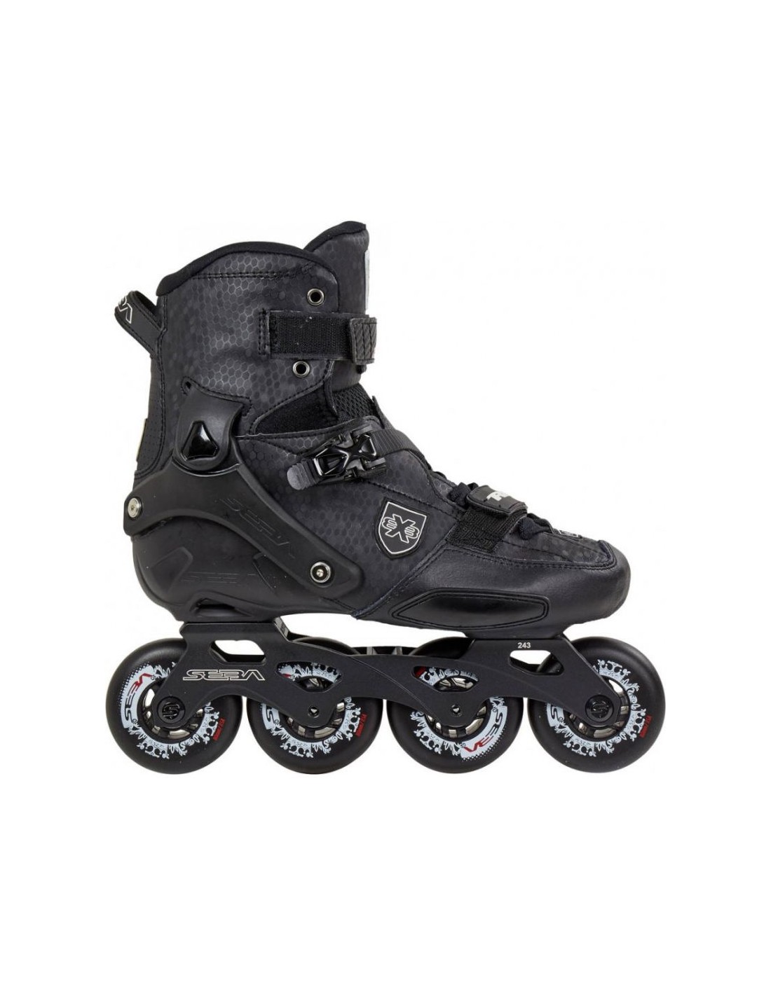 Seba Trix 2 80 SSK-TRX280 Inline Rollers Μαύρα Ενηλίκων