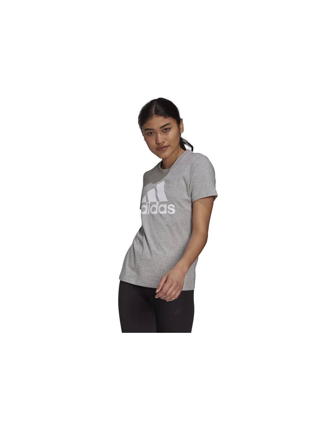 ADIDAS PERFORMANCE Adidas Loungewear Essentials Γυναικείο Αθλητικό T-shirt Medium Grey Heather H07808