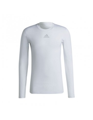 Adidas Techfit H23121 Ανδρική Ισοθερμική Μακρυμάνικη Μπλούζα Λευκή