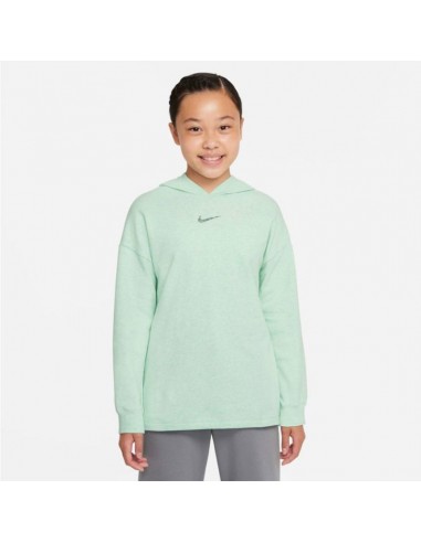 Nike Παιδικό Φούτερ με Κουκούλα Πράσινο DN4752-379