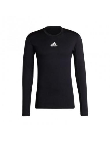 adidas performance Adidas TechFit H23120 Ανδρική Ισοθερμική Μακρυμάνικη Μπλούζα Μαύρη