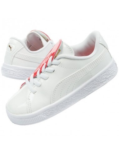 Puma Παιδικό Sneaker Crush Patent Λευκό 369676-01 Παιδικά > Παπούτσια > Μόδας > Sneakers