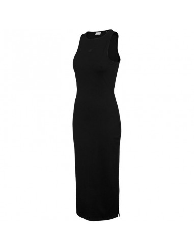 4F Καλοκαιρινό Midi Φόρεμα Μαύρο H4L22-SUDD011-20S