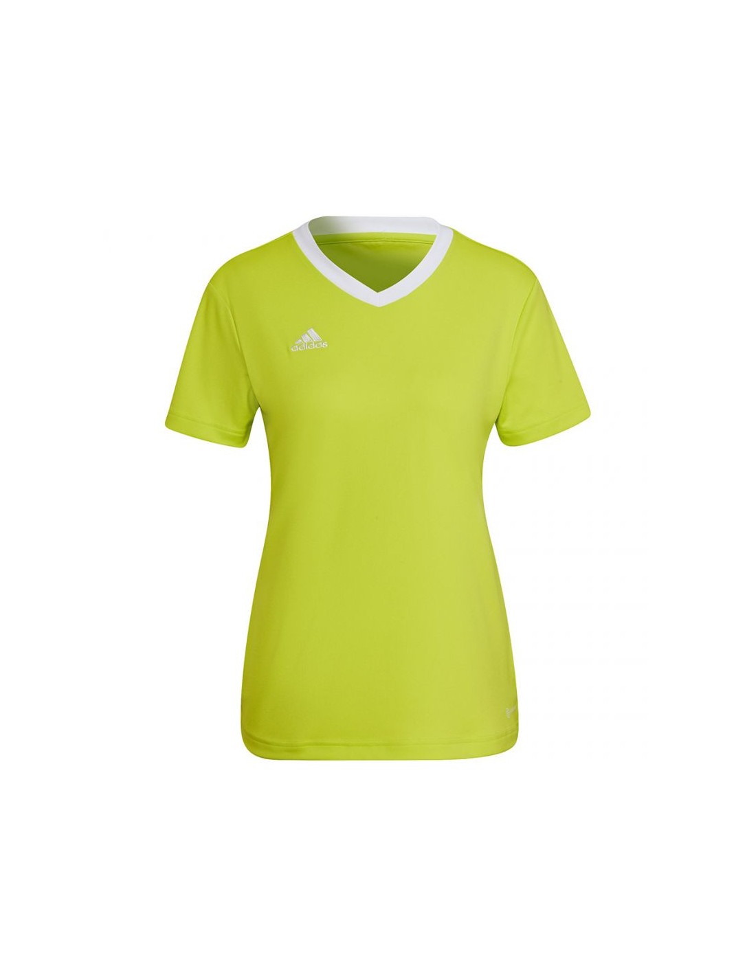 ADIDAS PERFORMANCE Adidas Entrada 22 Γυναικείο Αθλητικό T-shirt Fast Drying με V Λαιμόκοψη Κίτρινο HC5080