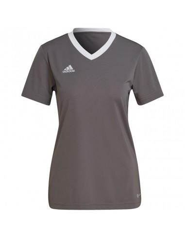 Adidas Entrada 22 Î“Ï…Î½Î±Î¹ÎºÎµÎ¯Î¿ Î‘Î¸Î»Î·Ï„Î¹ÎºÏŒ T-shirt Fast Drying Î¼Îµ V Î›Î±Î¹Î¼ÏŒÎºÎ¿ÏˆÎ· Team Grey Four H59848