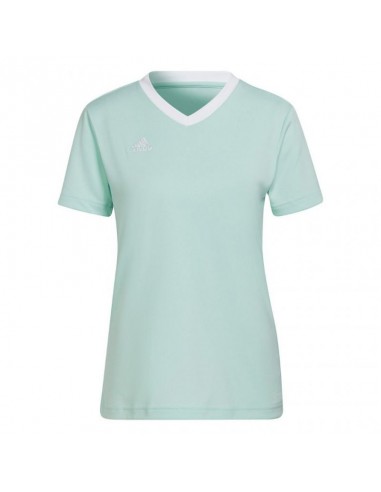 Adidas Entrada 22 Î“Ï…Î½Î±Î¹ÎºÎµÎ¯Î¿ Î‘Î¸Î»Î·Ï„Î¹ÎºÏŒ T-shirt Fast Drying Î¼Îµ V Î›Î±Î¹Î¼ÏŒÎºÎ¿ÏˆÎ· Clear Mint HC5076