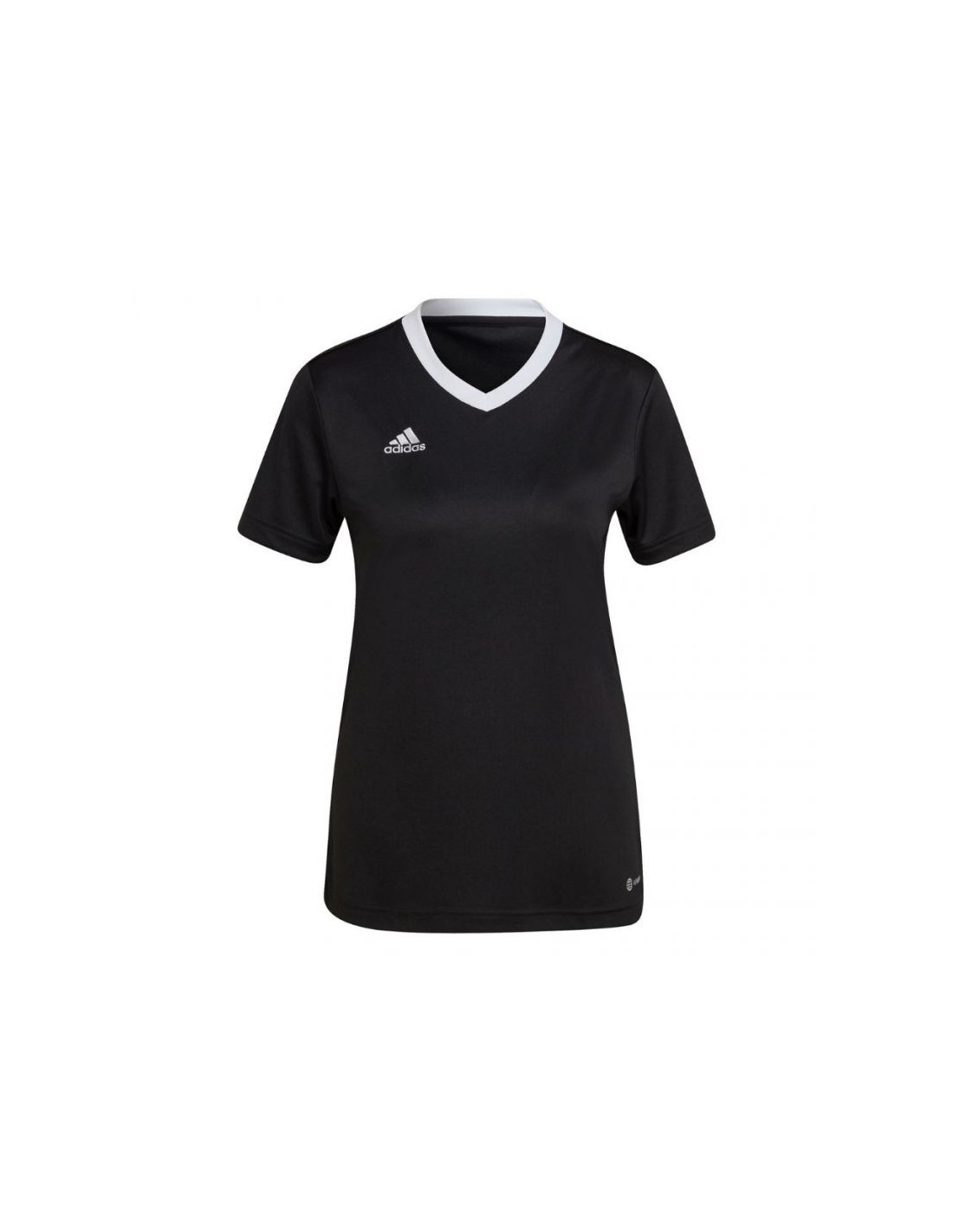 ADIDAS PERFORMANCE Adidas Entrada 22 Γυναικείο Αθλητικό T-shirt Fast Drying με V Λαιμόκοψη Μαύρο H57572