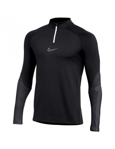 Nike Ανδρική Μπλούζα DriFit με Φερμουάρ Μακρυμάνικη Μαύρη DH8732010