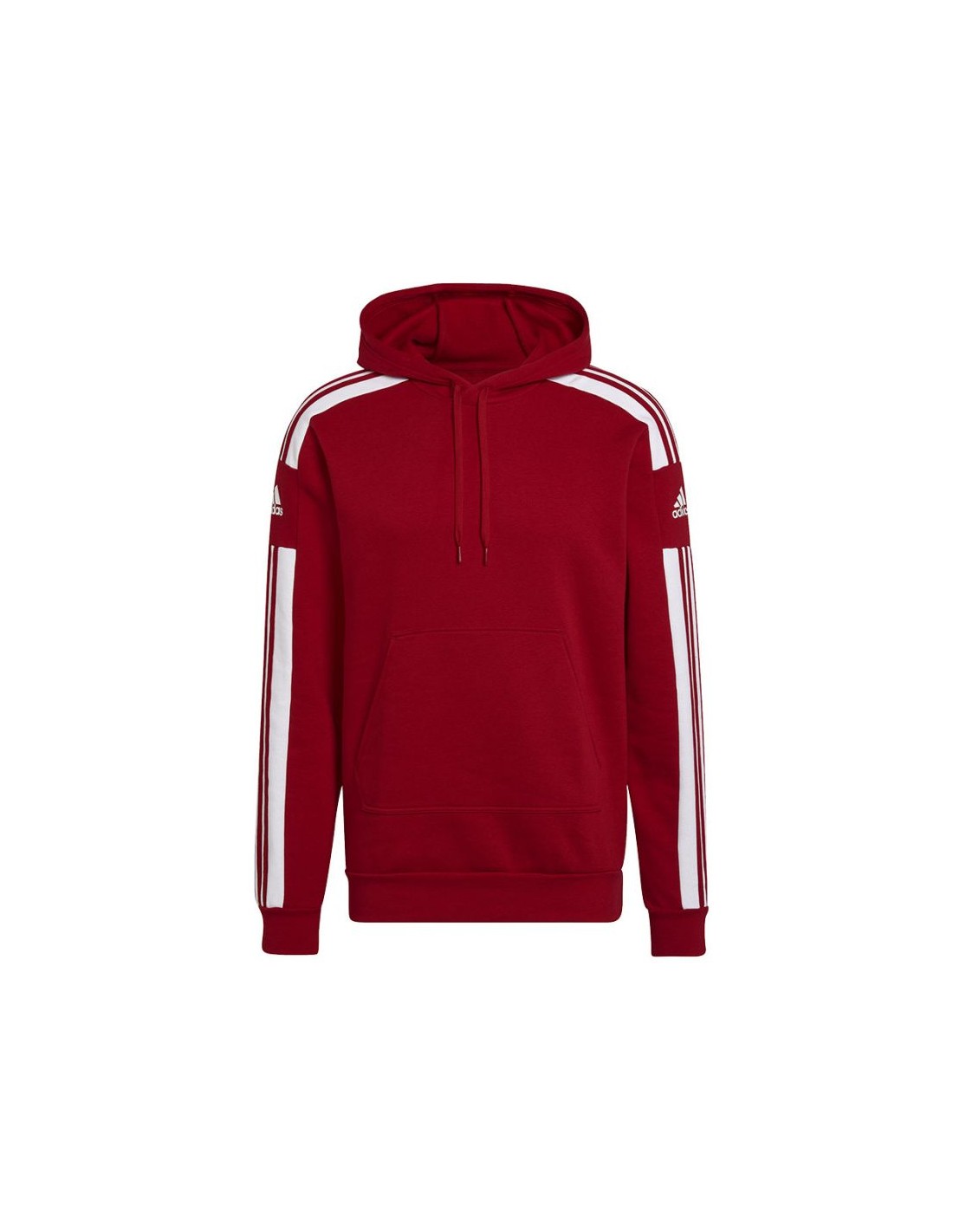 Adidas Squadra 21 Ανδρικό Φούτερ με Κουκούλα και Τσέπες Κόκκινο HC6282
