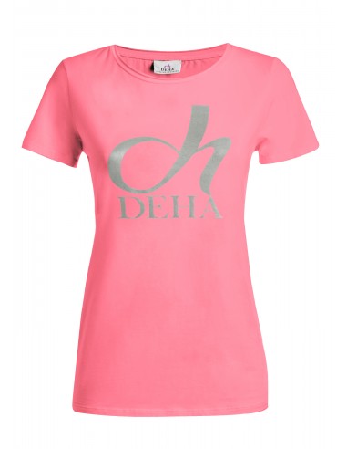 Deha Graphic Stretch T-Shirt A00141-55219 Ρόζ