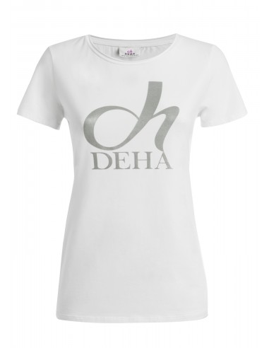Deha Graphic Stretch T-Shirt A00141-10001 Λευκό