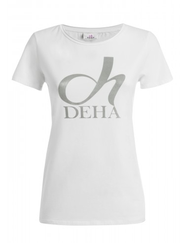 Deha Γυναικείο T-shirt Λευκό με Στάμπα A00141-10001