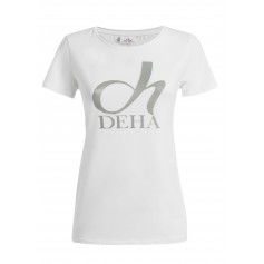 Deha Graphic Stretch T-Shirt A00141-10001 Λευκό