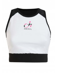 Deha Γυναικείο Αθλητικό Μπουστάκι Λευκό B64423-10001