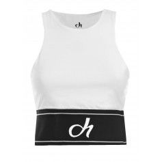 Deha Halter Top Elastic B64401-10001 Λευκό