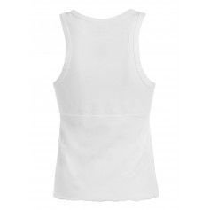 Deha Ribbed Halter Tank Top B64031-10001 Λευκό