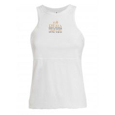 Deha Ribbed Halter Tank Top B64031-10001 Λευκό
