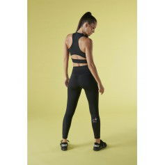 Deha Sporty Leggings With Net Inserts B64425-10009 Μαύρο