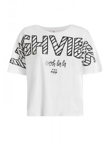 Deha Graphic T-Shirt D63671-10001 Λευκό