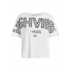 Deha Graphic T-Shirt D63671-10001 Λευκό