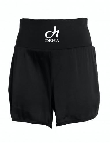 Deha Satin Μαυρο B64466 Γυναικείο Ψηλόμεσο Σορτς Μαύρο B64466-10009
