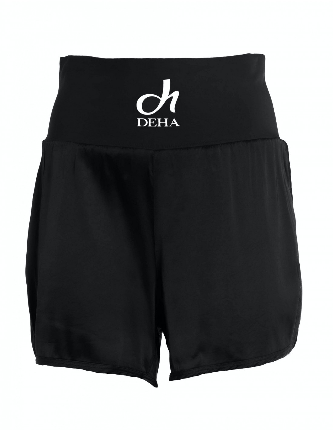 DEHA Deha Satin Μαυρο B64466 Γυναικείο Ψηλόμεσο Σορτς Μαύρο B64466-10009